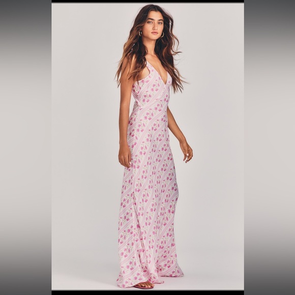 LOVESHACKFANCY ILIANA SLIP MAXI DRESS - Picture 3 of 6